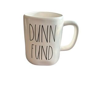 Rae Dunn White 'Dunn Fund' Mug
